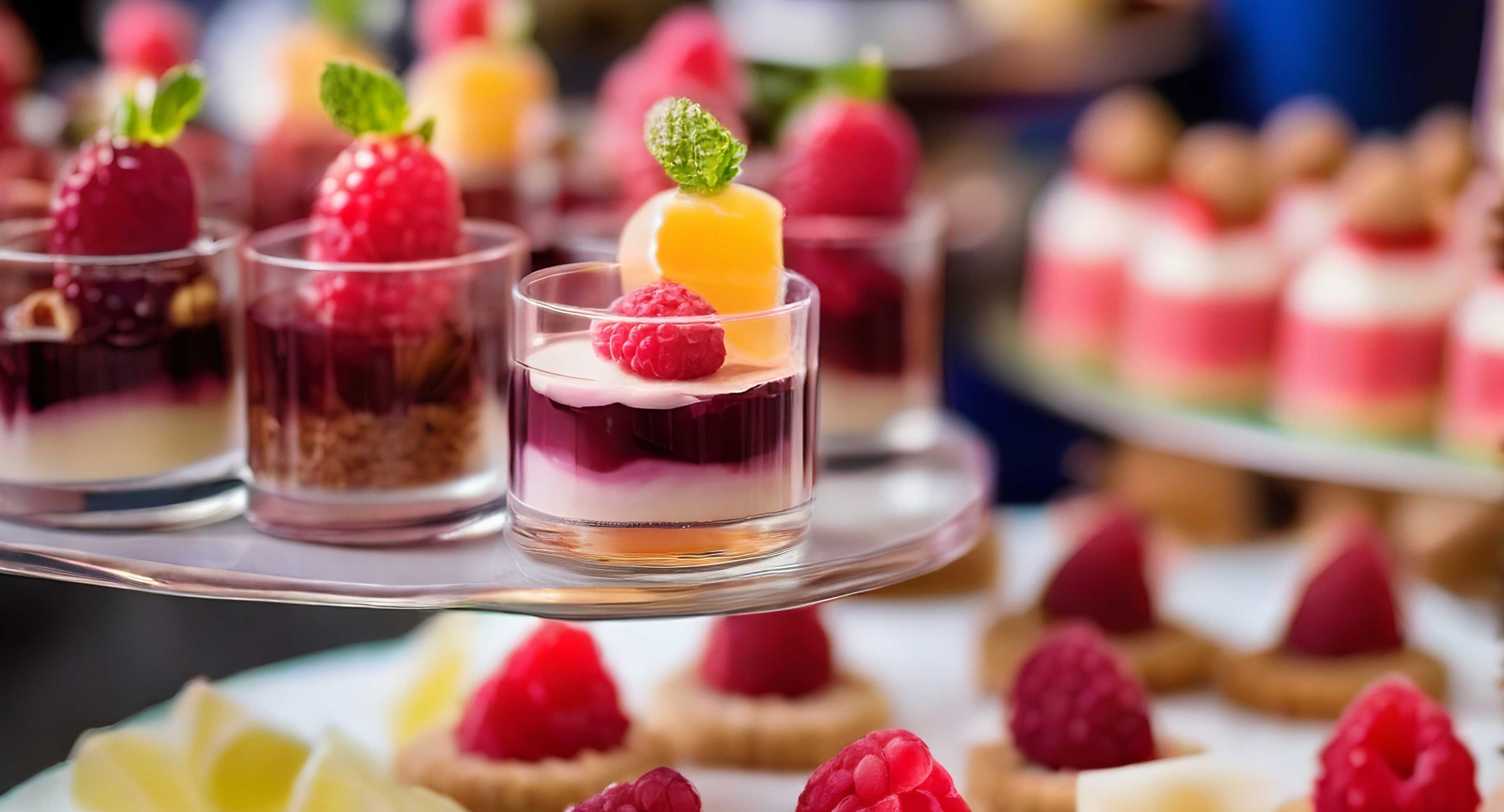 Specialty pastries and desserts for wedding